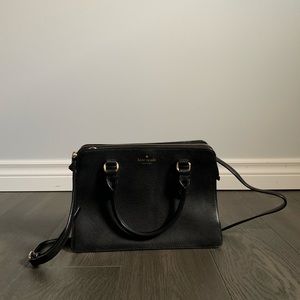 Black Kate spade crossbody back
